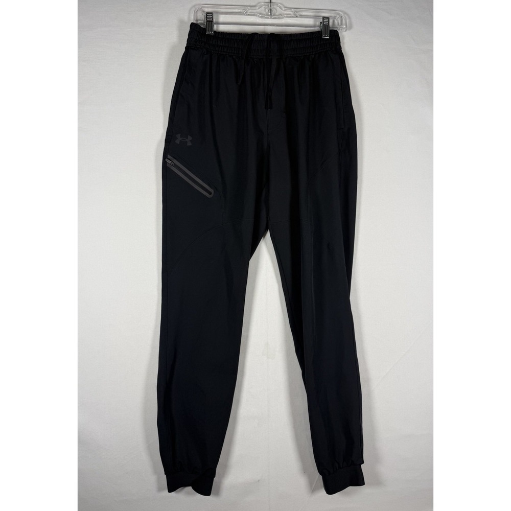 Under Armour Unstoppable Woven Joggers Pants Men's Medium Black Athletic 1388823